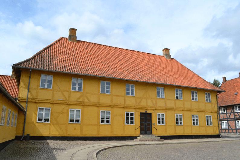 Bindingsværk i Sorø, gult hus